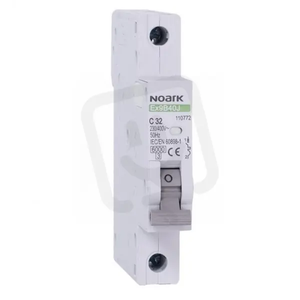 Speciální Cena Úzký instalační jistič NOARK 110726 EX9B40J 13,5 mm, 6 kA, char. B, 20 A, 1-pól
