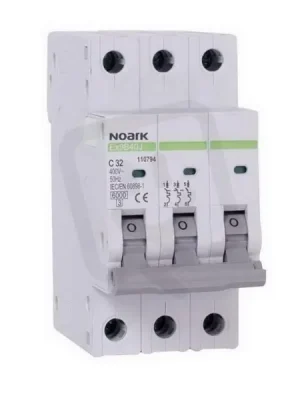 Úzký instalační jistič NOARK 110742 EX9B40J 40,5 mm, 6 kA, char. B, 2 A, 3-pól Akční Nabídka