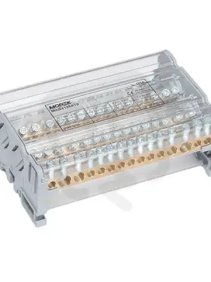 Nová Kolekce Distribuční blok MOBLOCK MAB 125A-15 (4 pól) 2x35+2x25+11x6mm2 MOREK MAB4126A18