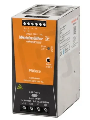 Nová Kolekce Elektrické napájení PRO ECO3 240W 24V 10A WEIDMÜLLER 1469540000