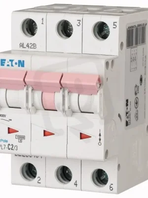 Akce Jistič PL7-D2/3, char D, 3-pólový, 10kA, 2A EATON 263416