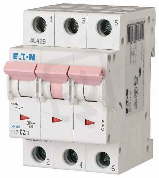 Akce Jistič PL7-D2/3, char D, 3-pólový, 10kA, 2A EATON 263416