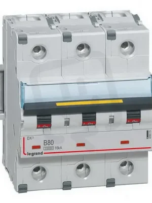 DX3 JISTIČ, 3 PÓLOVÝ, CHAR. B,80A 10000A/16KA LEGRAND 409015 Nejlepší Volba