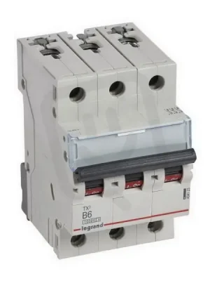 TX3 JISTIČ, 3 PÓLOVÝ, CHAR. B, 6A 10000A LEGRAND 404123 Levný