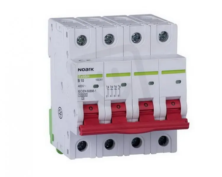 Nová Kolekce Instalační jistič NOARK 100353 EX9BH 10 kA, char. B, 16 A, 4pól
