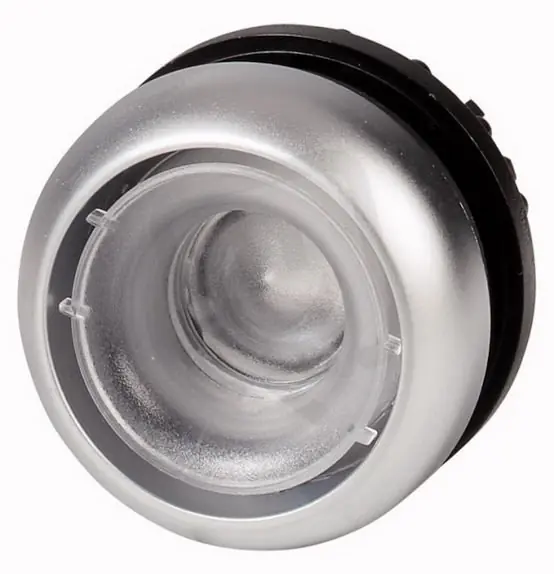 Eaton M22-DL-X Prosvětlená ovládací hlavice, bez aret, kroužek titan, bez čočky Vysoce Kvalitní