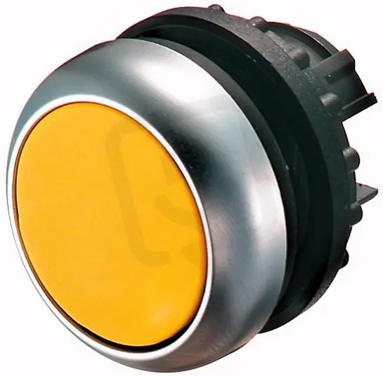 Eaton M22-DRL-Y Prosvětlená ovládací hlavice, aretace, kroužek titan, žlutá Novinka