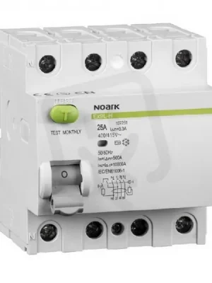 Proudový chránič NOARK 108185 EX9L-H 10kA, 4-pól, 63A, 300mA, typ AC Rychlé Dodání