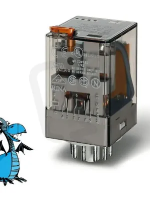 Originální Průmyslové relé, DIN, 3P/10A, 24V AC, MA_MI FINDER 60.13.8.024.0040