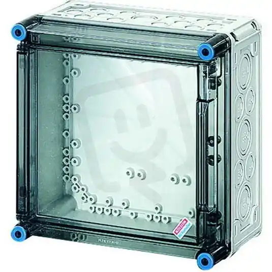 Mi-prázdná skříň, 275x275x115 mm, průhledné odklápěcí víko IP65 HENSEL MI 0220 Nakupujte Hned