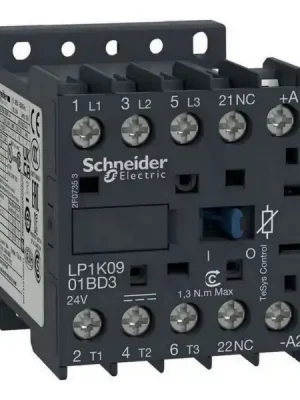Finální Výprodej Schneider LP1K1201BD3 MiniStykač 12A 1‘V‘ 24V DC, cívka s integr.ochr.