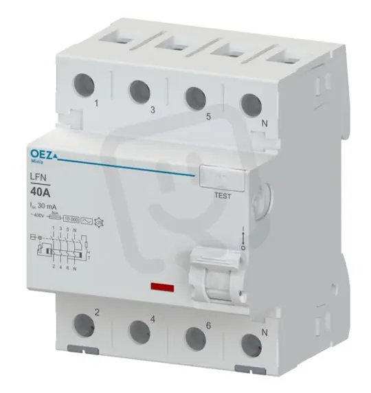 LFN-80-4-030A Proudový chránič 80A AC230/400V 30mA 4pól 10kA typ A OEZ 42454 Poslední Šance
