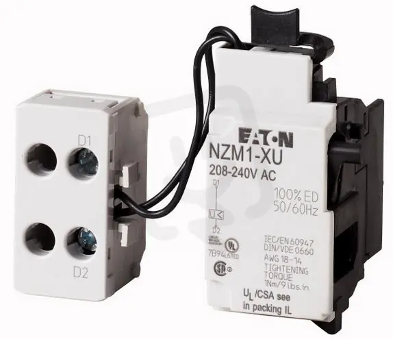 Časově Omezené NZM1-XU208-240AC Podpěťová spoušť pro NZM1 208-240V AC EATON 259442