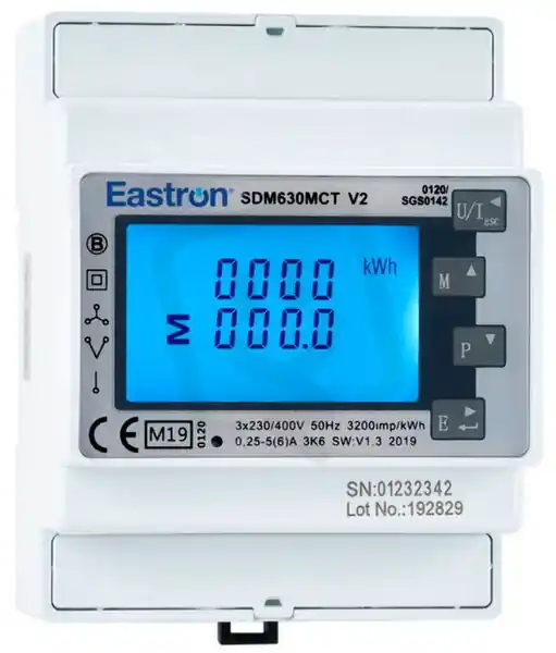 Výprodej Elektroměr SDM630MCT-2T V2 X/5A MODBUS MID, EASTRON E811