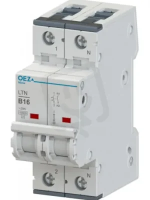 Odeslání Ihned LTN-16B-1N Jistič In 16A,Ue AC 230V/DC 72V, ch.B, 1+N-pól, 10 kA OEZ 41685