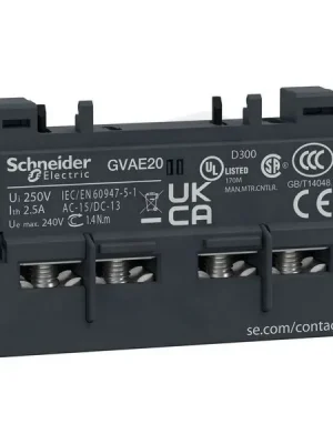 Sezónní Sleva Schneider GVAE20 Čelně mont. blok pomocných kontaktů pro GV2, 2‘Z‘