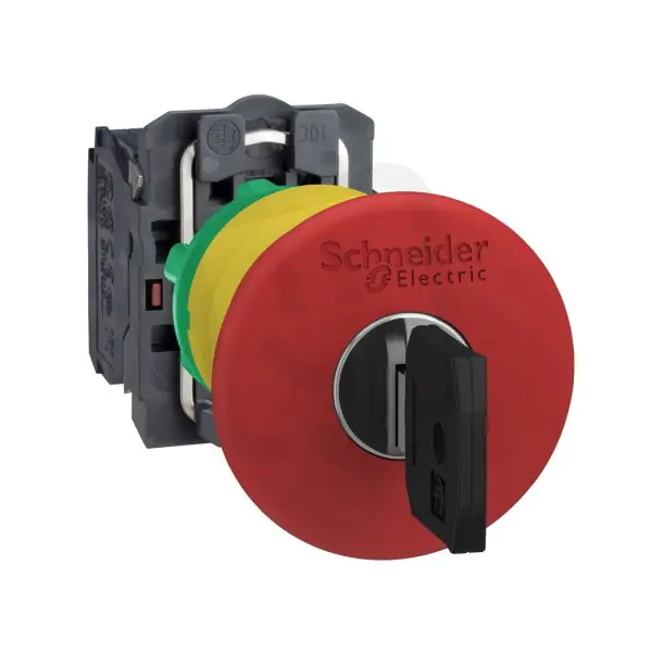 Schneider XB5AS9445 Ovládač Nouzového zastavení s hřib. knof Cenová Bomba