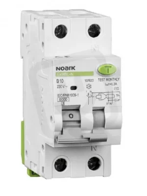 Proudový chránič s jističem NOARK 107619 EX9BL-N 1P+N B6 30mA, 6kA, typ AC Zlevněný