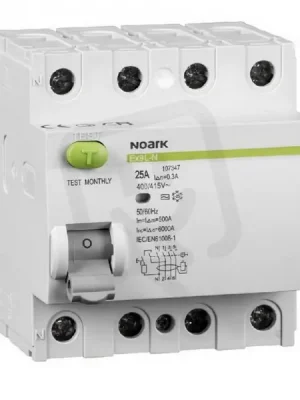 Levný Proudový chránič NOARK 108341 EX9L-N 6kA, 4-pól, 63A, 300mA, typ AC