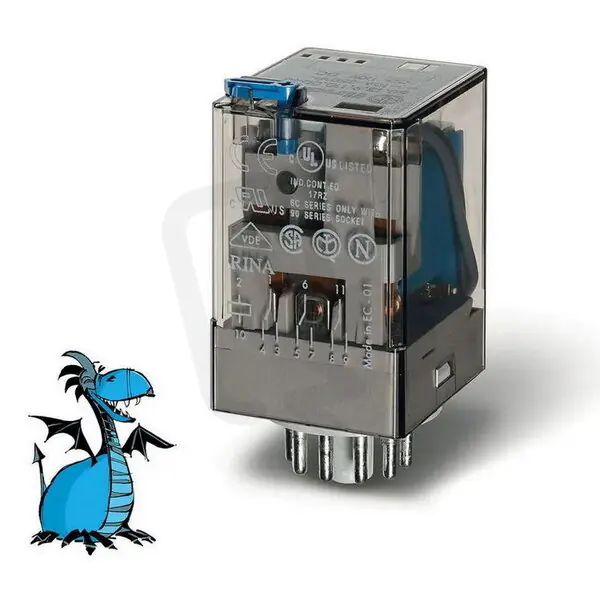 Průmyslové relé, DIN, 3P/10A, 220V DC, MA_MI FINDER 60.13.9.220.0040 Cenová Bomba