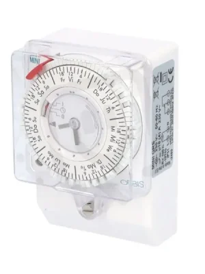 Autentický Spínací hodiny ORBIS MINI QRS analog. týdenní 108x72 se zálohou na PANEL/lištu