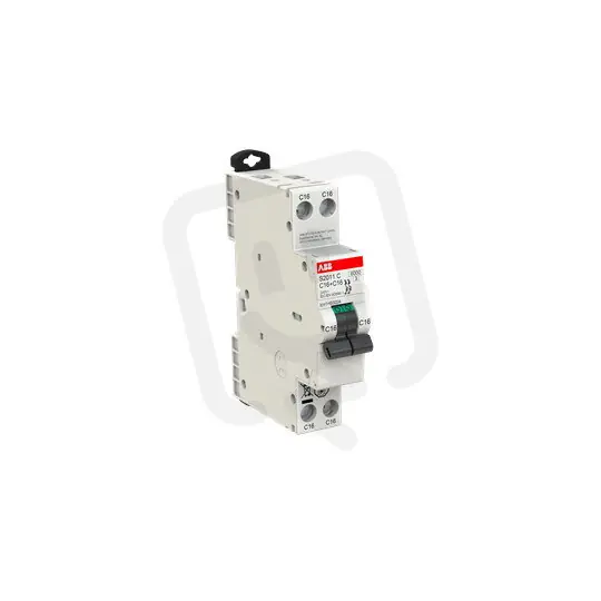Objednat Nyní S2011C-B16 1P+1P fázový jistič 1mod 16A char. B 6kA ABB 2CDS251281R0165