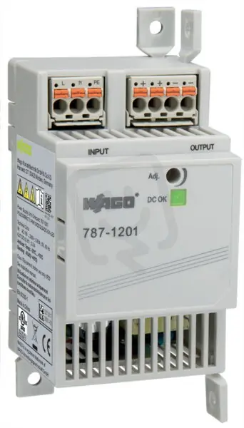 Spínaný napájecí zdroj Compact 1fáz. 12V DC 2,5 A LED dioda DC-OK WAGO 787-1201 Nejprodávanější