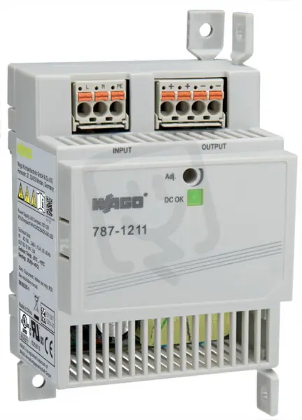 Spínaný napájecí zdroj Compact 1fáz. 12V DC 5 A LED dioda DC-OK WAGO 787-1211 Poslední Šance