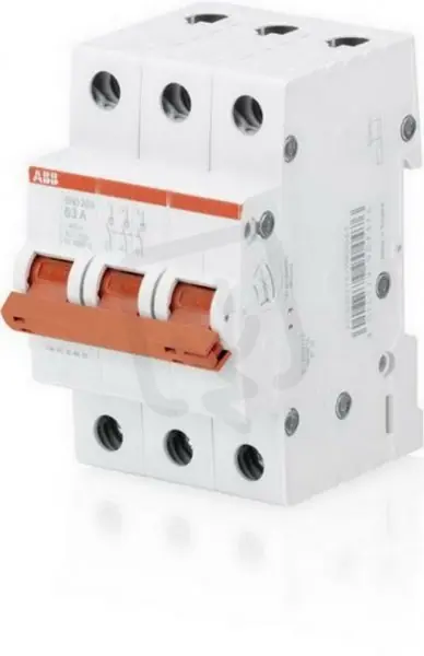 SHD203/16 3 pólový odpínač In 16A pro 415 V AC HOME ABB 2CDD273111R0016 Vysoce Kvalitní