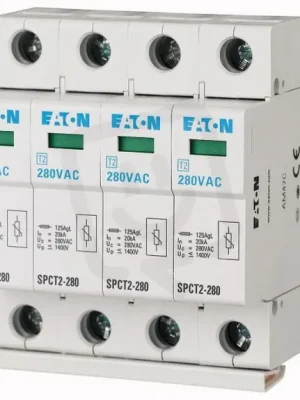 SPCT2-280/4 Svodič přepětí třídy T2 (II C) modulový 4pól Un=280V EATON 167596 Finální Výprodej