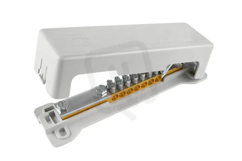 Akční Nabídka Svorkovnice ekvipotenciální POT 16/25 krytá 2-řadá přip. 30x4mm 7x6-25mm2