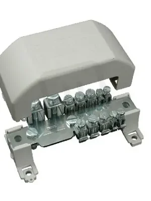 Časově Omezené Ekvipotenciální svorkovnice s krytem IP20, 4x2,5-10mm2. 2x25-70mm2