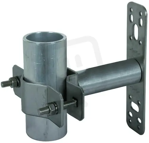 Nerezový držák pro kolmou montáž na stěnu s úchtem pro trubky d40-50mm Cenový Hit