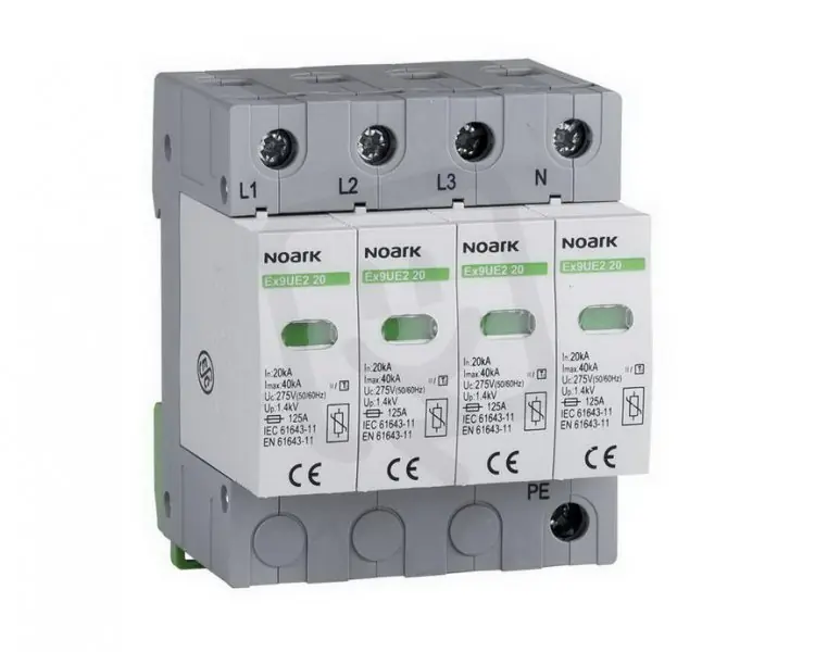 Nejlepší Volba Svodič přepětí NOARK 103357 EX9UE 2 (C), 20 kA, 275 VAC, 4pól