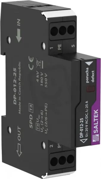 Vysoce Kvalitní DP-012-25 přepěťová ochrana napájení do 12 V DC SALTEK A06096