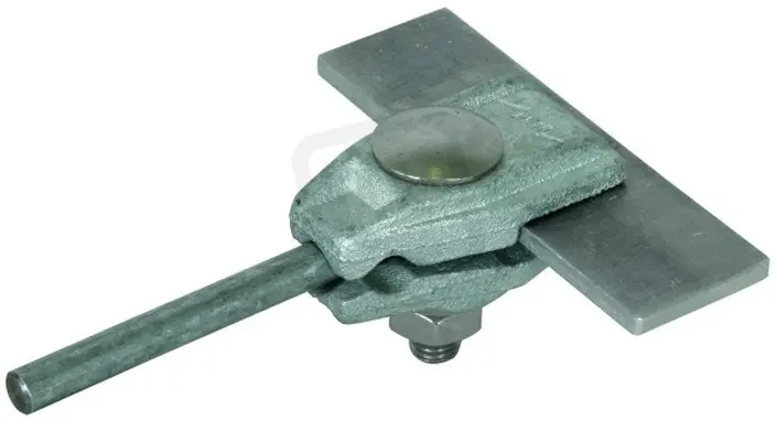Bezpečná Platba Připojovací svorka litina/Zn rozsah uchycení pasovina 0,4-12mm, pro prům. 7-10mm