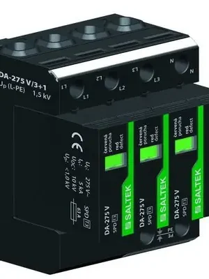 DA-275 V/3+1 přepěťová ochrana třífázová zapojení 3+1 TN a TT 63 A SALTEK A01848 Cenový Hit