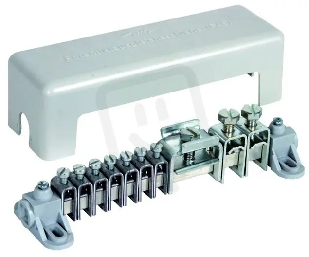 Ekvipotenciální přípojnice s krytem 7x 2,5-25mm2, 2x16-95mm2, 1x pásek 30x4mm Bezpečná Platba