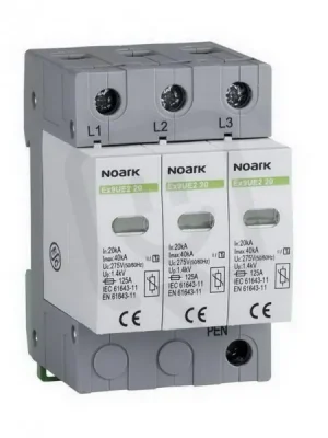 Aktuální Svodič přepětí NOARK 103353 EX9UE 2 (C), 20 kA, 275 VAC, 3pól