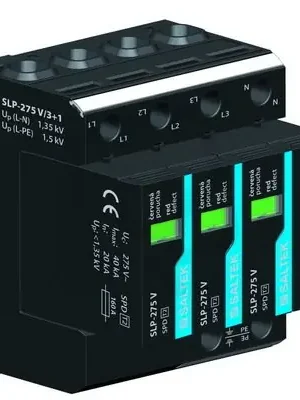SLP-275 V/3+1 svodič přepětí TT 40 kA (8/20) SALTEK A01946 Ověřený