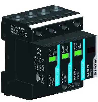 SLP-275 V/3+1 svodič přepětí TT 40 kA (8/20) SALTEK A01946 Ověřený