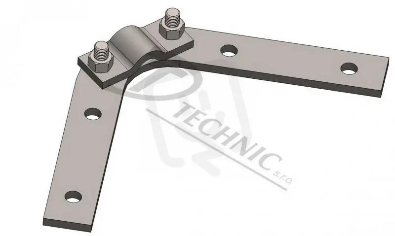 DJ 4 h Horní držák jímací tyče na krov - d 20 mm DT TECHNIC 100110 Značkový
