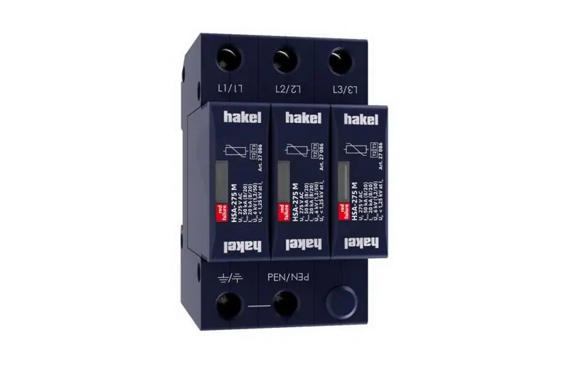 Přímo Od Výrobce Svodič rázového přepětí HSA-275/3+0 M SPD typ 2+3 HAKEL 27083
