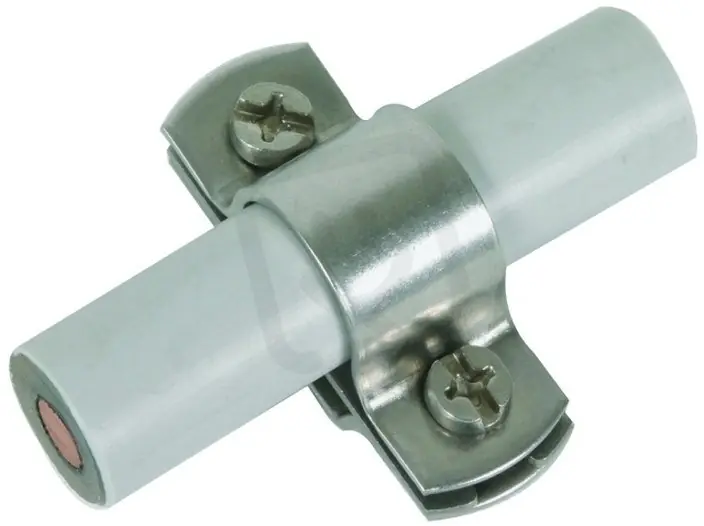 Oblíbený Podpěra vedení PA šedá pro vodiče HVI D 20mm s oválným otvorem 16x6,5mm nerez