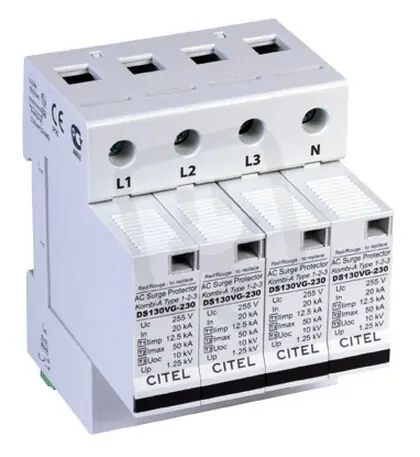 Přepěťová ochrana 1+2+3 AC DS 134VGS-230 TNS/řazení 4+0 CITEL 571574 Objednat Nyní