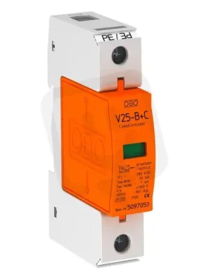 Omezená Nabídka OBO V25-B+C 1-280 Kombinovaný svodič přepětí, typ 1+2,1P,TN, 280V