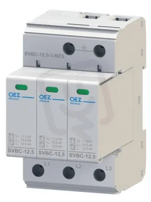 OEZ 40619 Kombinovaný svodič bleskových proudů a přepětí SVBC-12,5-3-MZ Nejlepší Volba