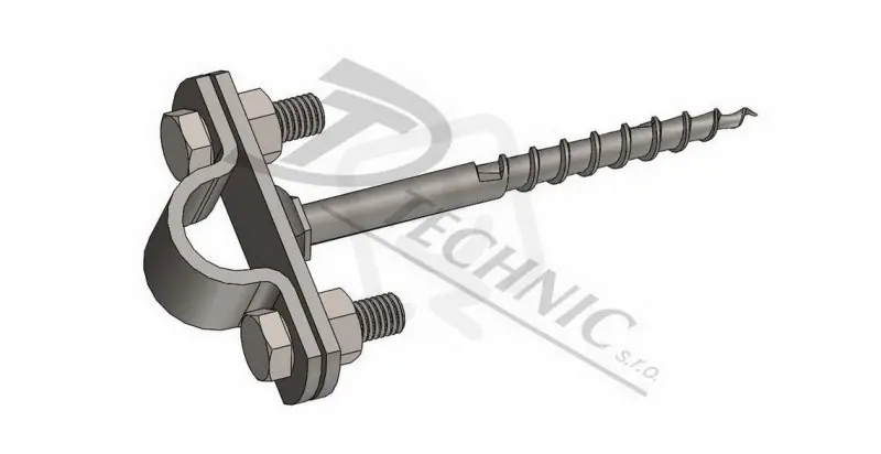 Oblíbený DOTb vrut 160 d16 ner Držák ochranné trubky a jímače d16 - s vrutem - 8x160 mm