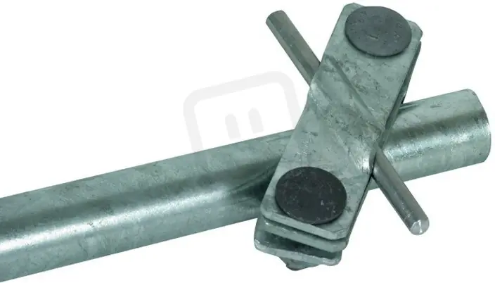Finální Výprodej Připojovací svorka pro trubkový zemnič, FeZn D 27mm, pro prům. 7-10/pásek40mm