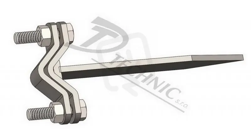 Sezónní Sleva DUZ sš 200 Držák ochr. úhelníku střed.špička - L=200 mm DT TECHNIC 102060